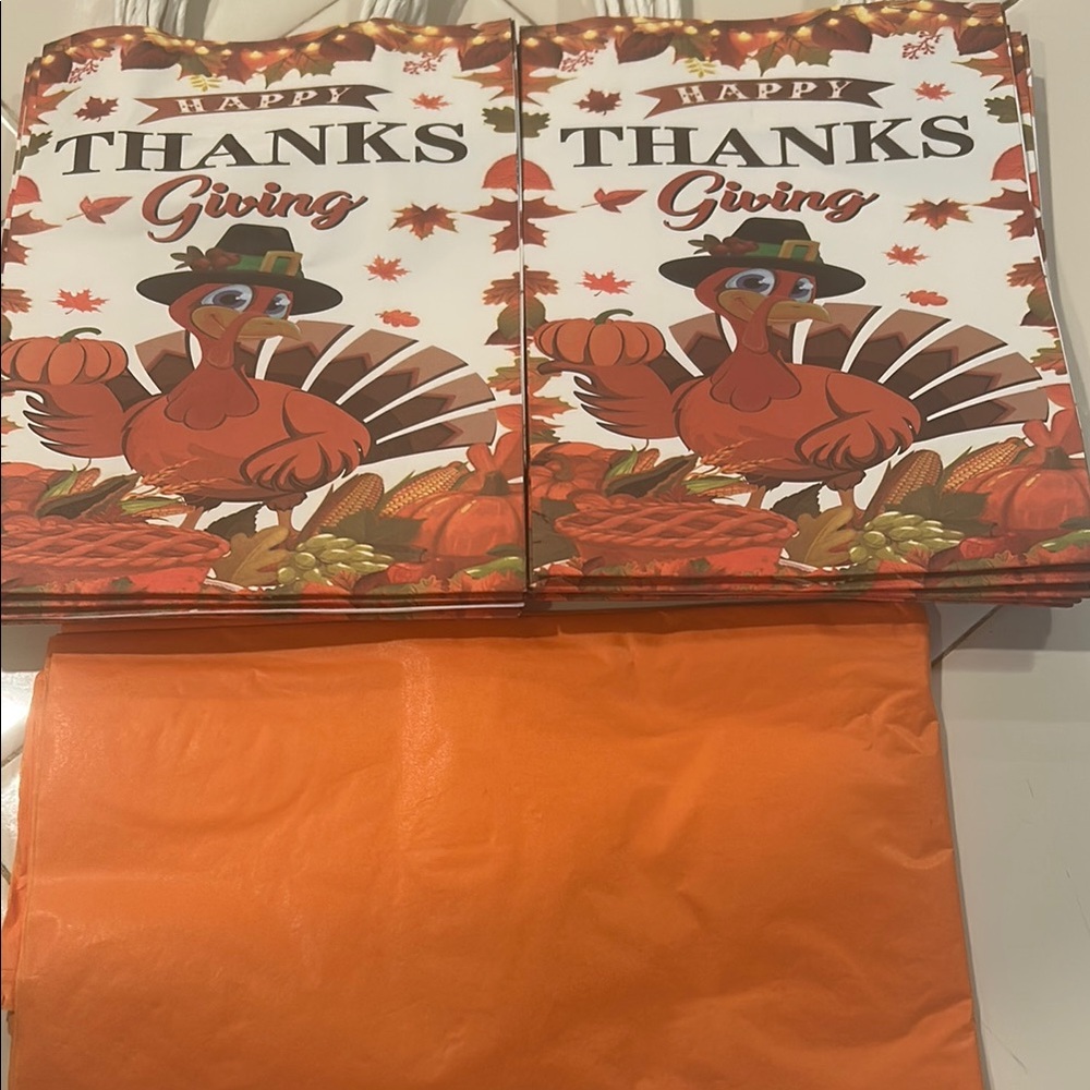Thanksgiving Turkey Gift Bags Qty 12